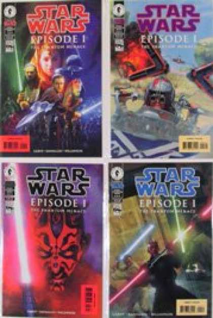 Star Wars Books - Star Wars Episode 1: The Phantom Menace '99 Issues #1-4 Comic Set (Art Covers)