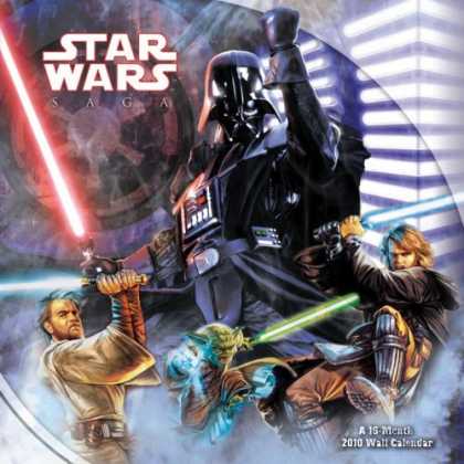 Star Wars Books - STAR WARS -THE SAGA 2010 Wall Calendar