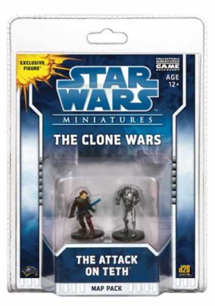 Star Wars Books - The Clone Wars: The Attack on Teth: A Star Wars Miniatures Map Pack (Star Wars M