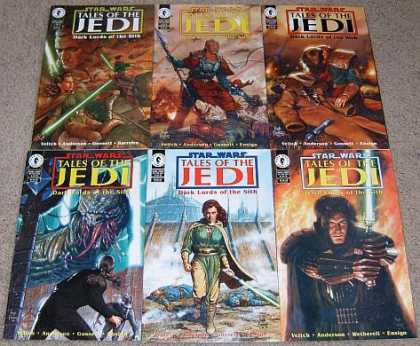 Star Wars Books - Star Wars Tales of the Jedi Dark Lords of the Sith # 1, 2, 3, 4, 5 and 6. (The C