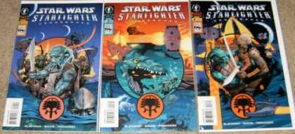 Star Wars Books - Star Wars Starfighter Crossbones #1, 2 and 3. (The Complete Three Part Limited S