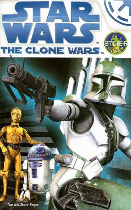 Star Wars Books - The Clone Wars Activity Book to Color With Stickers (Star Wars)