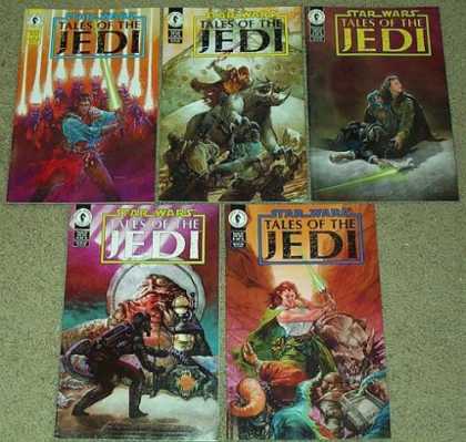Star Wars Books - Star Wars Tales of the Jedi # 1, 2, 3, 4 and 5. (The Complete Five Part Limited