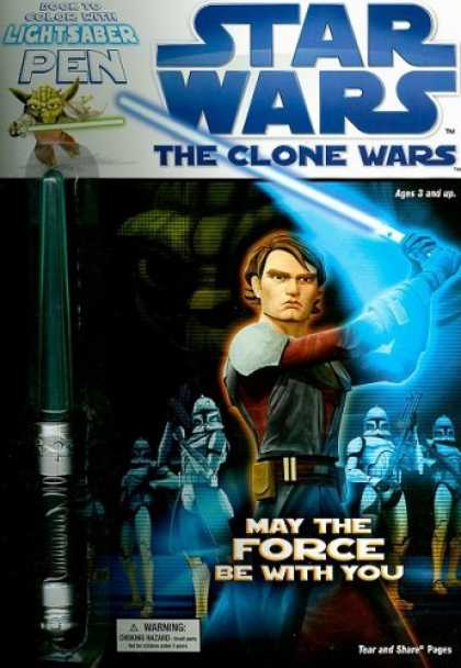 Star Wars Books - Star Wars: The Clone Wars : Book to Color With Lightsaber Pen