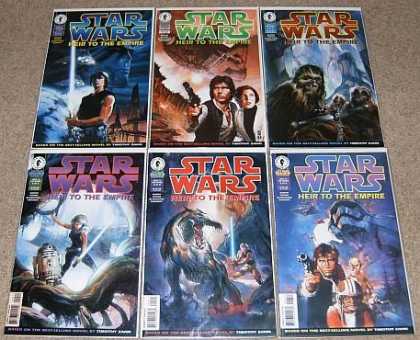 Star Wars Books - Star Wars Heir to the Empire # 1, 2, 3, 4, 5 and 6. (The Complete Six Part Limit