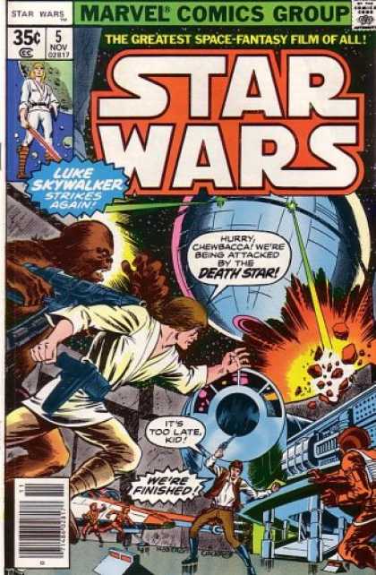 Star Wars Books - Star Wars, Vol 1 #5 (Comic Book, 1977): Lo, the Moons of Yavin!