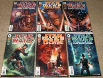 Star Wars Books - Star Wars Dark Force Rising # 1, 2, 3, 4, 5 and 6. (The Complete Six Part Limite