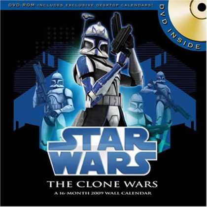 Star Wars Books - Star Wars Clone Wars 2009 Calendar plus bonus DVD