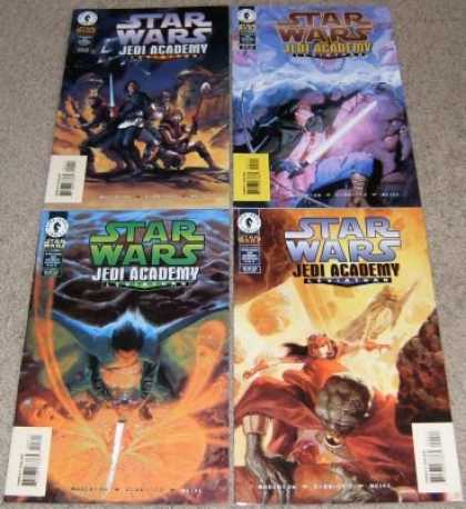 Star Wars Books - Star Wars Jedi Academy Leviathan # 1, 2, 3 and 4. (The Complete Four Part Limite