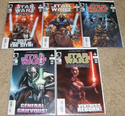 Star Wars Books - Star Wars Obsession # 1, 2, 3, 4 and 5. (The Complete Five Part Limited Series!)