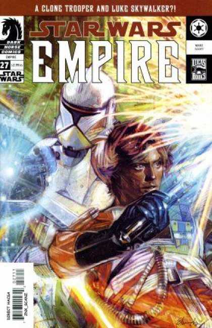 Star Wars Empire 27 - Clone Trooper - Luke Skywalker - Black Glove - Light Saber - Battles