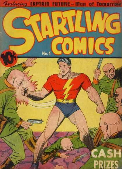 Startling Comics 4 - Super Man - Gun - Man With Fight - Stranger - Captain