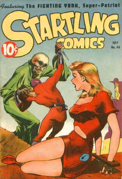 Startling Comics 46 - The Fighting Yank - Skeleton Head - Damsel In Distress - Super-patriot - Confrontation