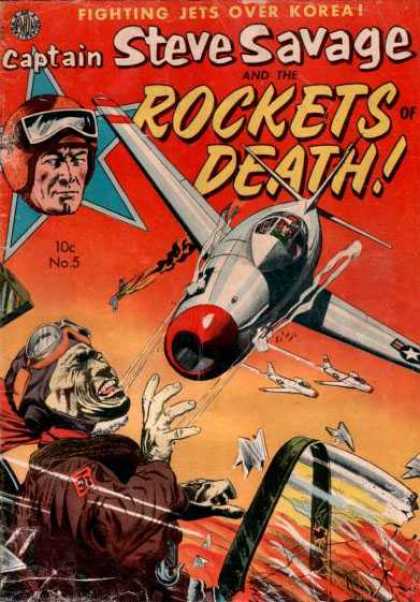 Steve Savage 5 - Fighting Jets - Korean Fighting Jets - Rockets Of Death - Issue No 5 - Kamakazi