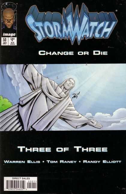 Stormwatch 50 - Change Or Die - Sky - Statue - Face - Three Or Three - Tom Raney
