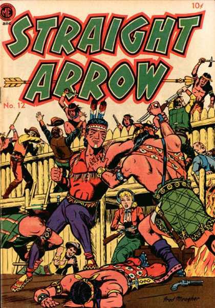 Straight Arrow 12 - Battle - Fort - Tomahawk - Fire - Fighting