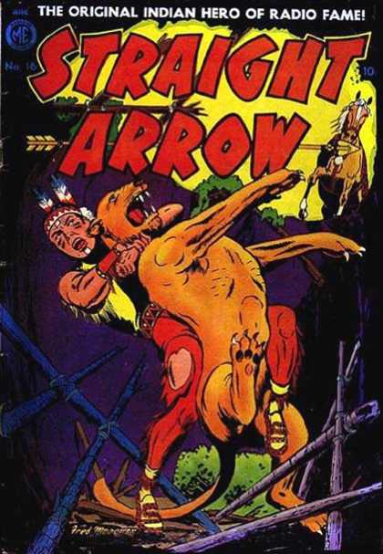 Straight Arrow 16 - Indian - Cougar - Wrestling - Horse - Wild Cat