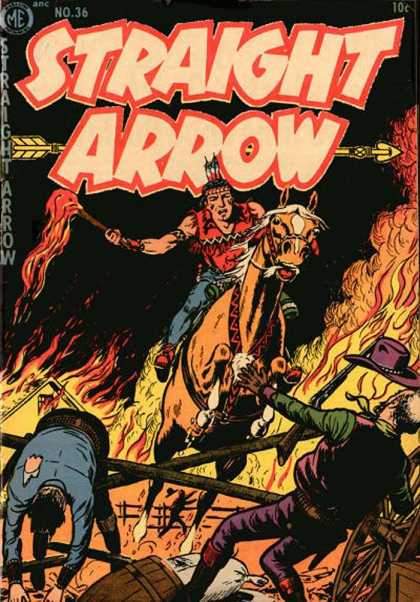 Straight Arrow 36 - Horse - Cap - Fire - Fight - Wheel