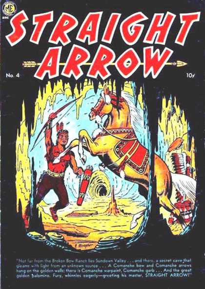 Straight Arrow 4 - Horse - Indian - 10 Cents - Saddle - Bow And Arrow