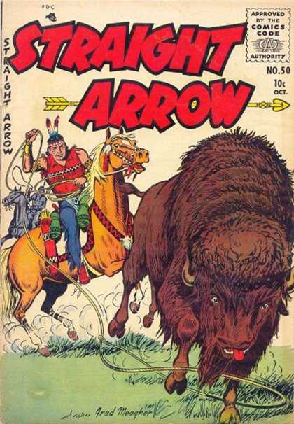 Straight Arrow 50 - Bison - Indian - Horse - Arrow - No 50