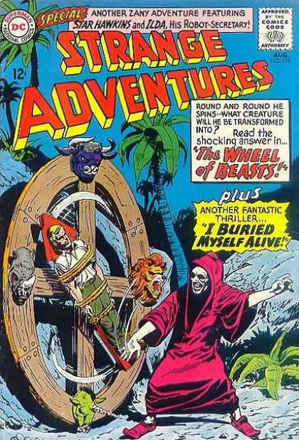 Strange Adventures 179 - Dc Comics - The Wheel Of Beasts - Buried Myselfd Alive - Palm Trees - Beach