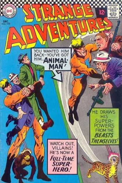 Strange Adventures 195 - Animal Man - Dc - Speech Bubble - 12 Cents - Gangsters