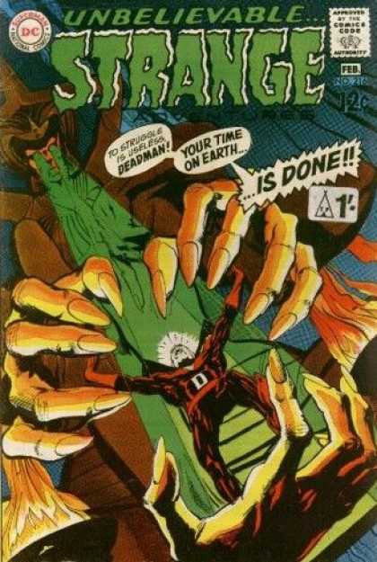 Strange Adventures 216 - Unbelievable - Is Done - Green Laser Eyes - 12 Cents - Long Finger Nails - Neal Adams