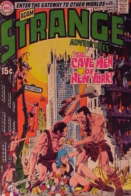 Strange Adventures 219 - Adam Strange Adventures - Gateway To Other Worlds - The Cave Men Of New York - Dc Comics - August - Joe Kubert