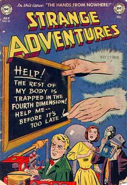 Strange Adventures 22 - The Hands From Nowhere - Chalk Board - Help - Chalk - Photographer
