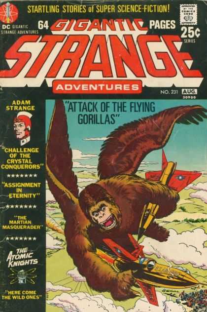 Strange Adventures 231 - Gigantic Strange - Adventures - Attack Of The Flying Gorillas - Adam Strange - Startling Stories Of Super Sci-fi - Murphy Anderson