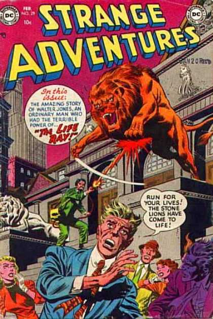 Strange Adventures 29 - Lion - The Life Ray - Life - Amazing Story - Terrible Power