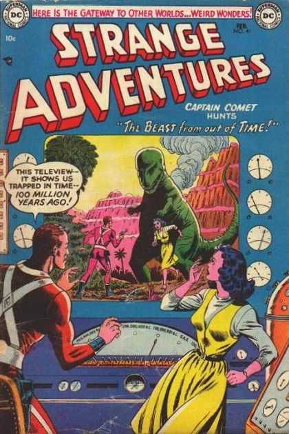 Strange Adventures 41 - The Beast From Out Of Time - Captain Comet - Dials - Dinosaur - Smoke