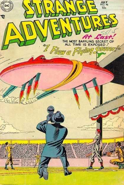 Strange Adventures 46 - I Flew A Flying Saucer - Stadium - At Last - Most Baffling Secret - Photographer