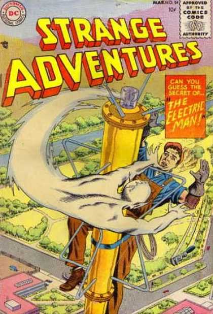 Strange Adventures 54 - The Secret Of - The Electric Man - The Electric Man Adventures - Strange Electric Man - Ghost Adventures - Murphy Anderson