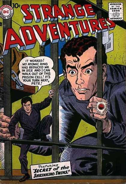 Strange Adventures 81 - Twins - Ring - Superman - Approved By The Comics Code - Man