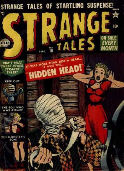Strange Tales 10 - Hidden Head - Mummy - Startling Suspense - The Boy Who Was Afraid - The Monsters Son - Bill Everett, Terry Austin