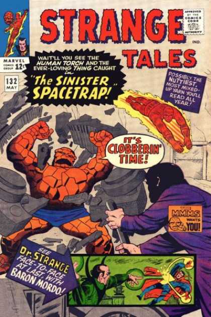 Strange Tales 132 - Sinister Spacetrap - Nuttiest - Clobberin Time - Fire - Flames - Jack Kirby