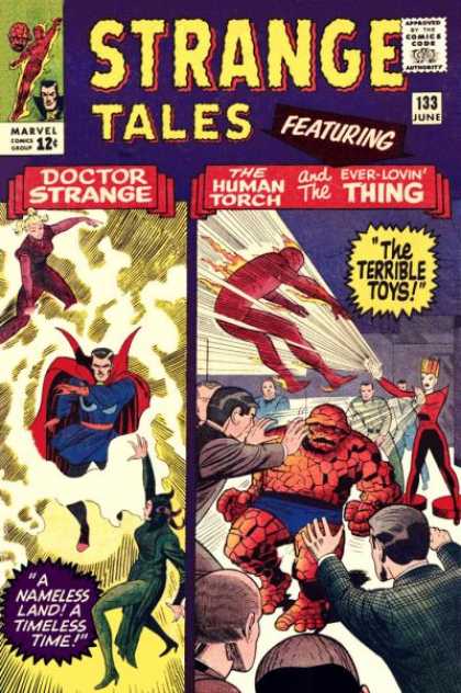 Strange Tales 133 - Doctor Strange - The Human Torch - Ever-lovin Thing - The Terrible Boys - A Nameless Land A Nameless Time - Jack Kirby