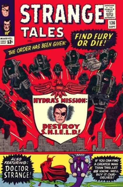 Strange Tales 136 - Weapon - Figthing - Red - Peopel - Machine - Jack Kirby, John Severin