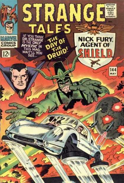 Strange Tales 144 - Car - Druid - Jack Kirby, Stan Goldberg