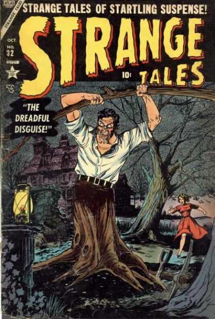 Starling Suspense - The Dreadful Disguise - Graveyard - Monster - Woman Strange Tales 32 - Starling Suspense - The Dreadful Disguise - Graveyard - Monster - Woman