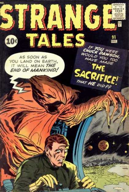 Strange Tales 91 - The Sacrifice - Chcuk Dawson - Horror Comics - Science Fiction - Alien Monsters