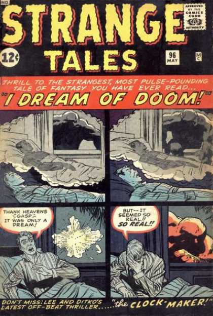 Strange Tales 96 - I Dream Of Doom - Ditko - Pulse-pounding - Sleeping - Thriller
