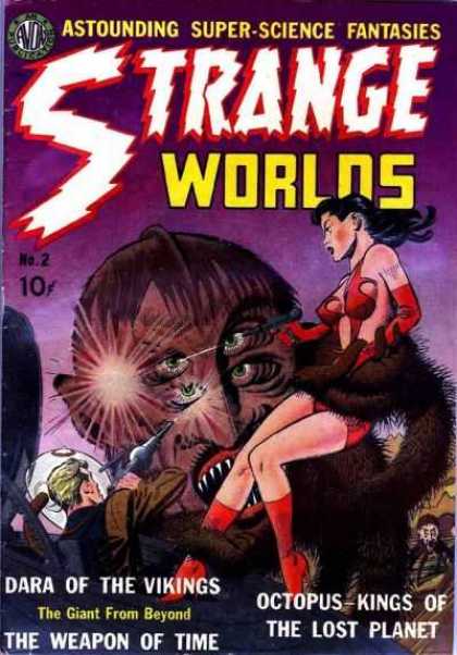 Strange Worlds 2 - Four-eyed Monster - Laser Pistol - Space Suit - Dara Of The Vikings - The Weapon Of Time