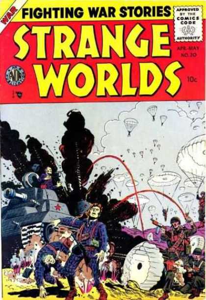 Strange Worlds 20 - War - Approved By The Comics Code - Fighting War Stories - Tank - Soldier