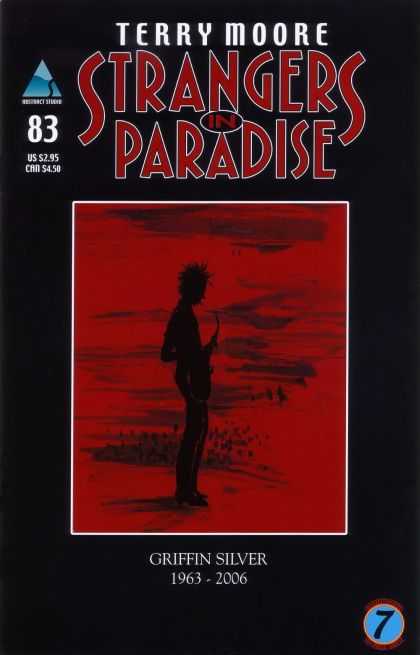 Strangers in Paradise 83 - Red - Black Outline - 83 - Terry Moore - Paradise