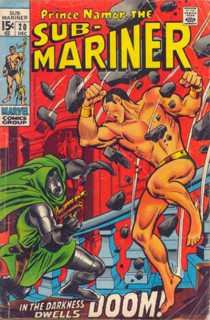 Sub-Mariner (1968) 20 - Prince Namor - Monster - Doom - Entertainment - Muscle - John Buscema