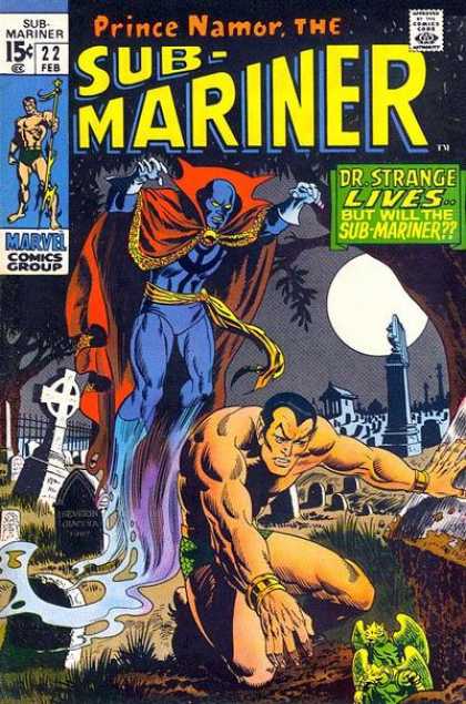 Sub-Mariner (1968) 22 - Graveyard - Cape - Ghoul - Vampire - Grave