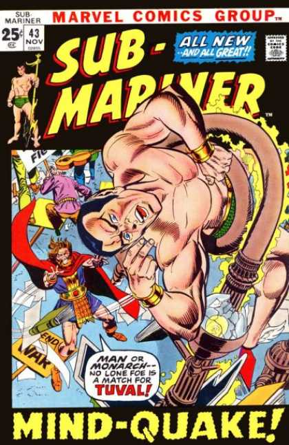 Sub-Mariner (1968) 43 - Marvel Comics - All New And All Great - Special Powers - Tuval - Mind Quake