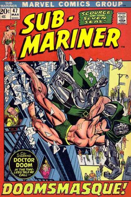 Sub-Mariner (1968) 47 - Marvel Comics Group - Scourge Of The Seven Seas - Doctor Doom - Doomsmasque - Broken Glass - Bill Everett